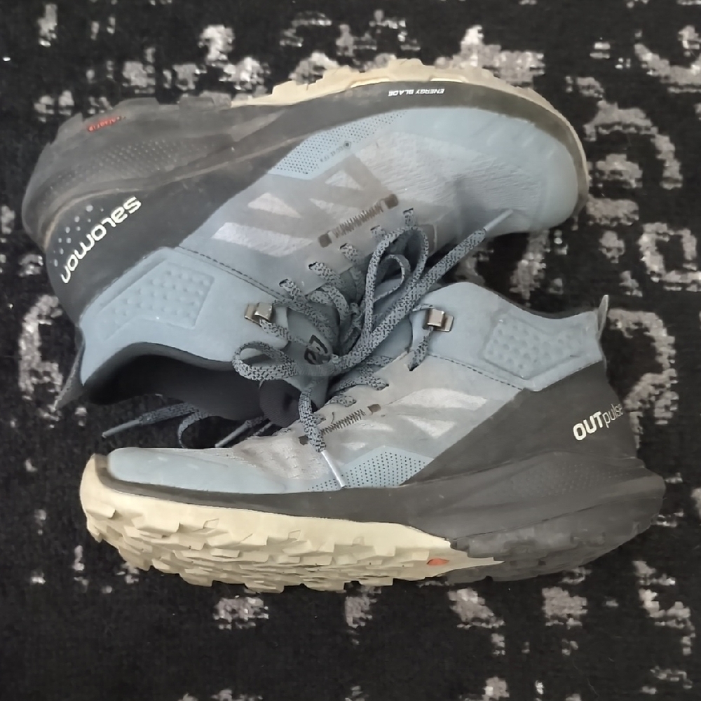 Salomon Gray and Black Outdoor Shoes